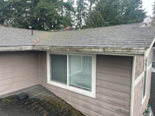 Exterior cleaning gutters completed by Chinook Services