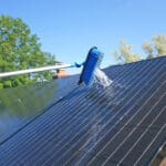 Seattle solar panel cleaning by Chinook Services as shown