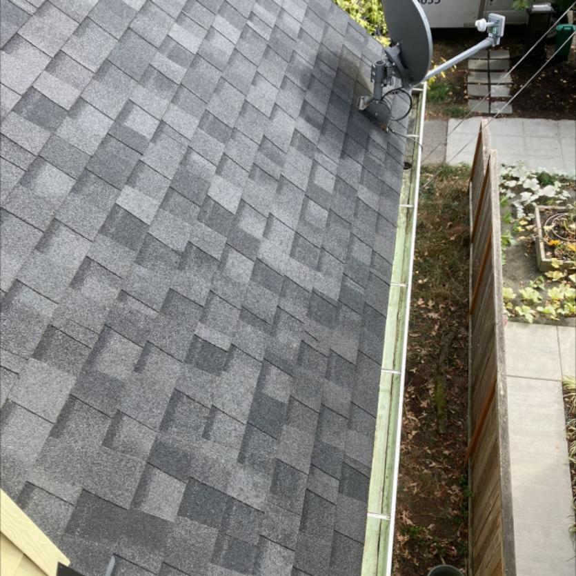 Brier, WA gutter cleaning service Chinook post clean up