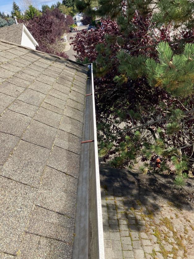 2nd story gutters cleaned of Granite Falls local home