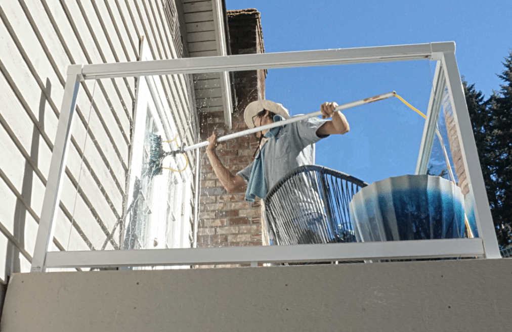 Window cleaning and glass panel window washing Ballard, WA.