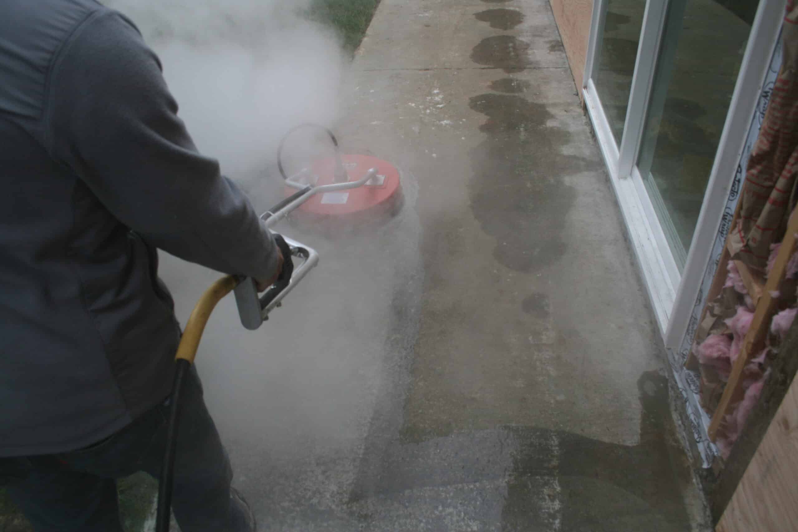 Pressure washing concrete walkway Bear Creek, WA