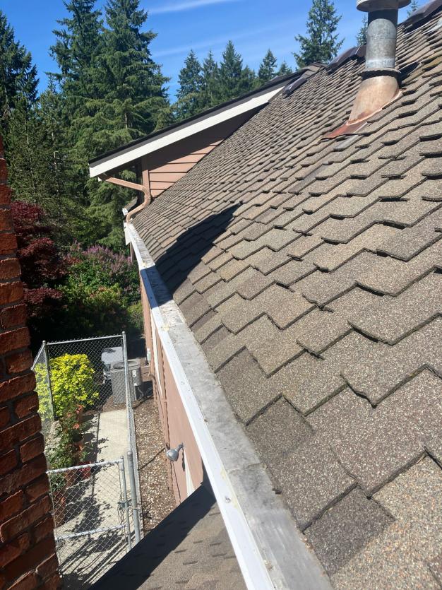 Second story gutter cleaning Bridle Trails, WA