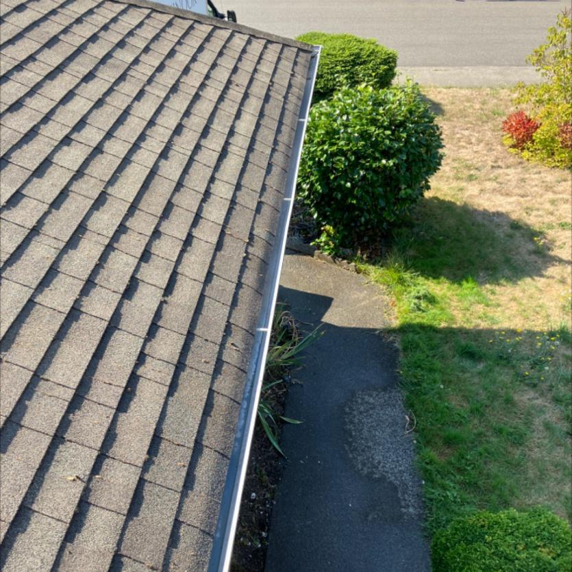 After gutter cleaning a home in Kingsgate