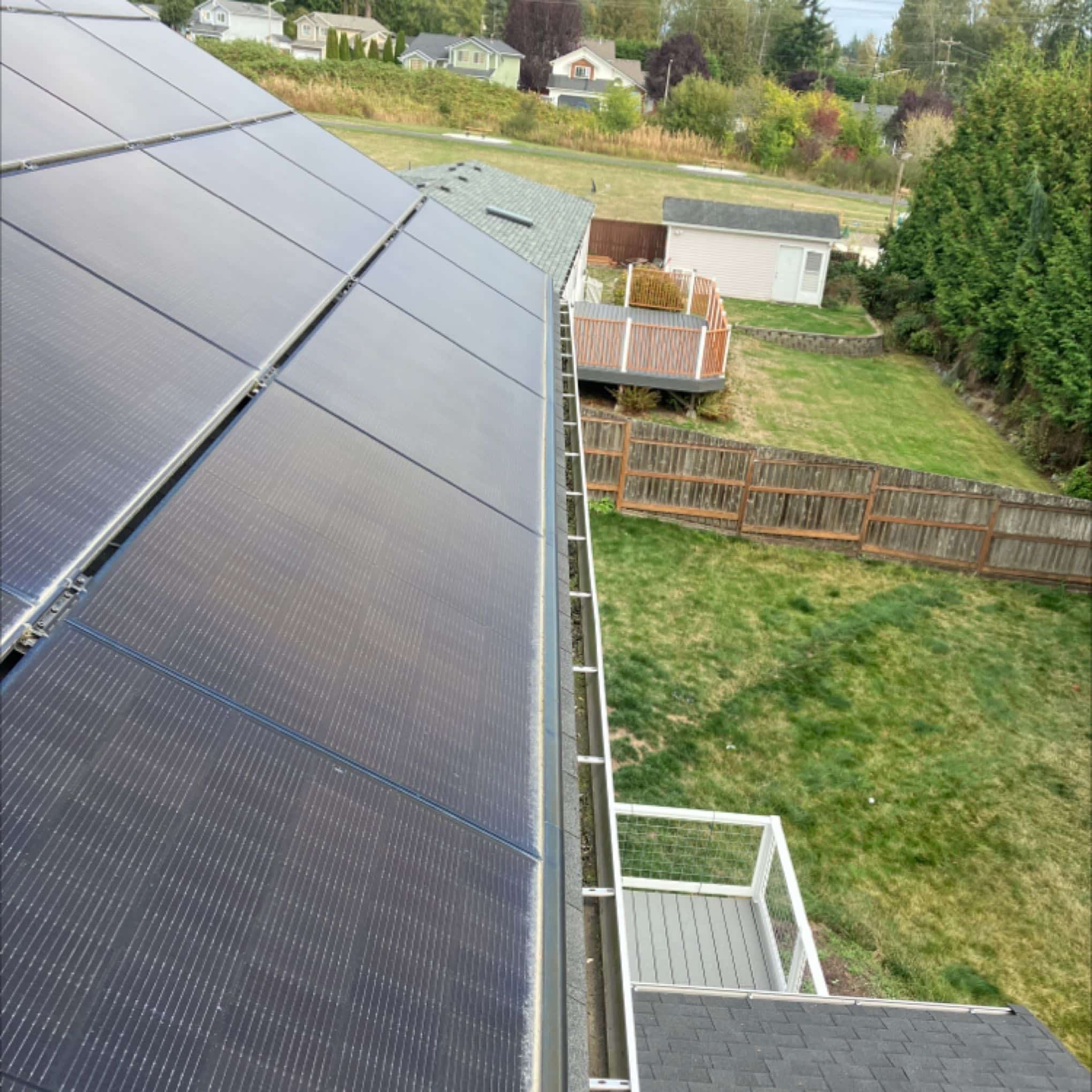 Cleaning gutters in Paine Field