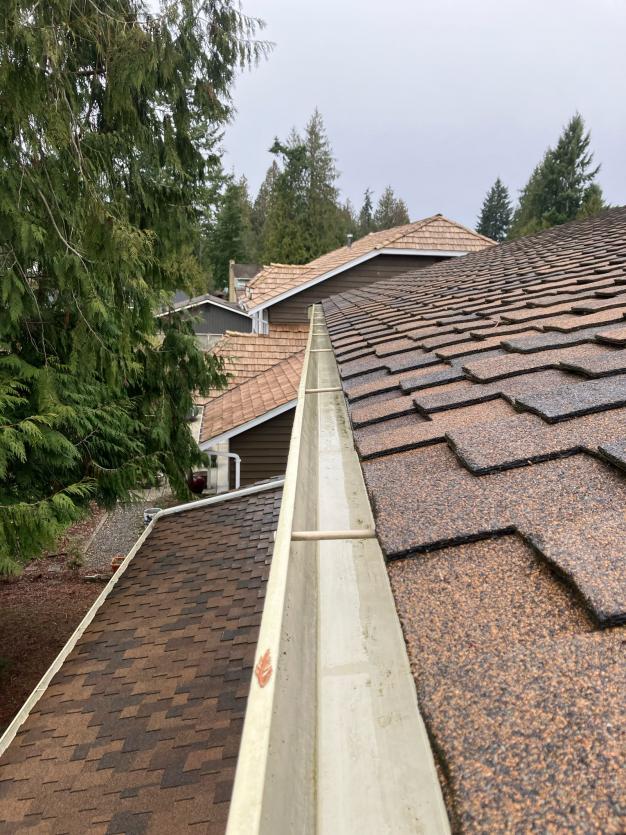 Union Hill gutter cleaning after debris removal