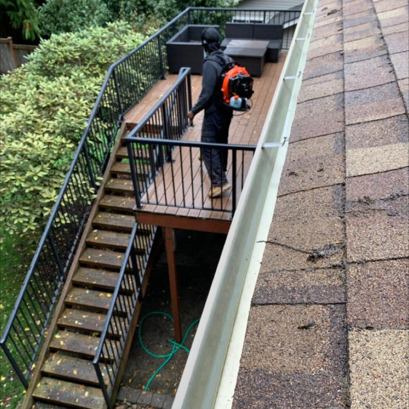 After gutter cleaning service Arlington, WA