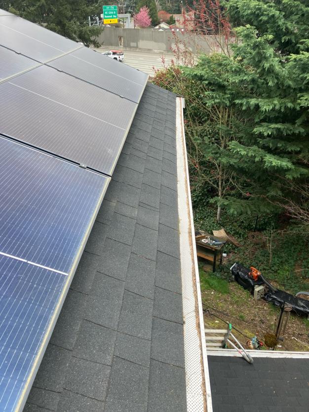 After gutter cleaning service Wedgwood community of Seattle