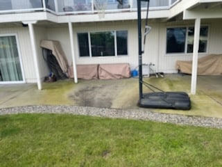 Before pressure washing patio Lake City
