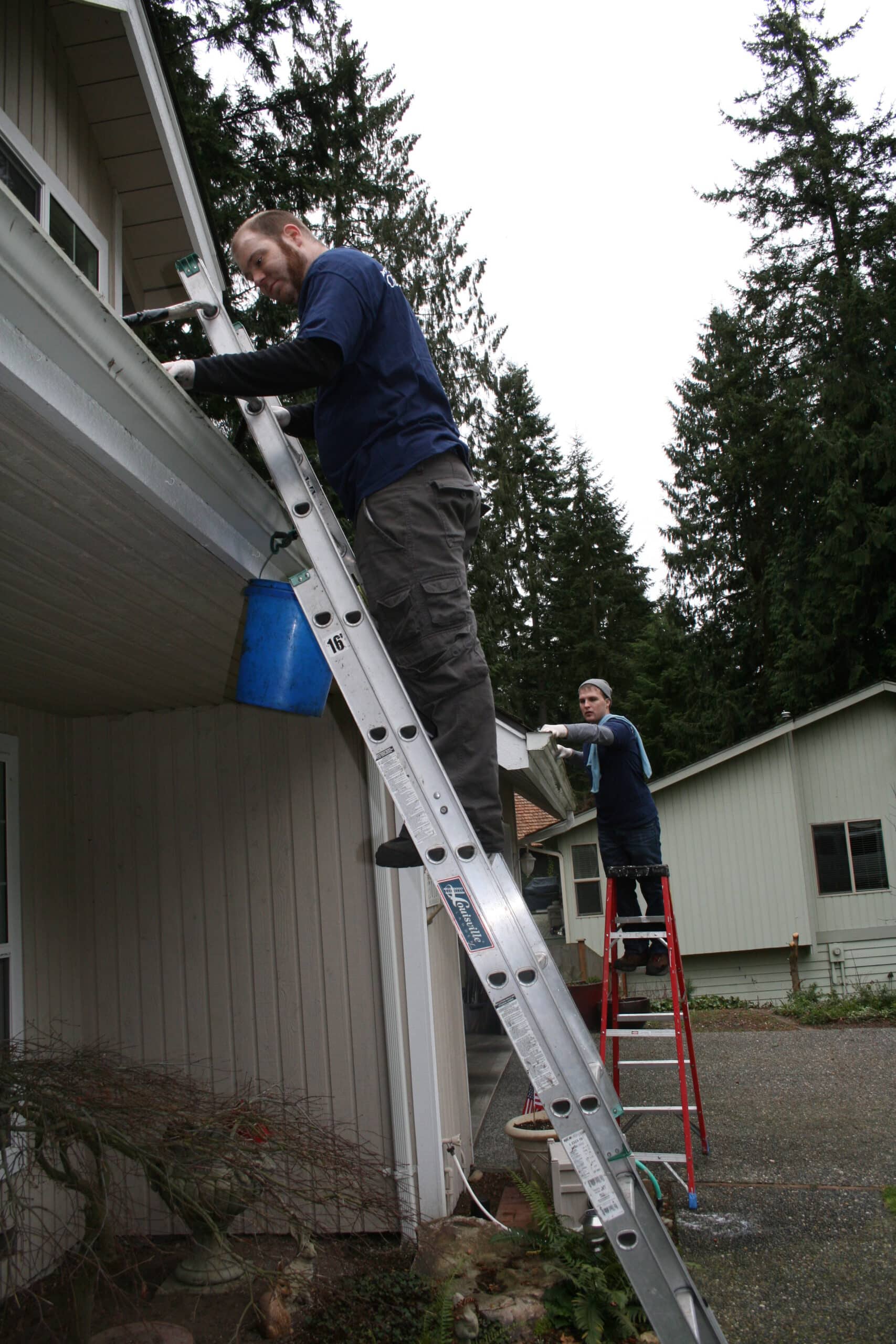 Gutter cleaning workers Leschi neighborhood