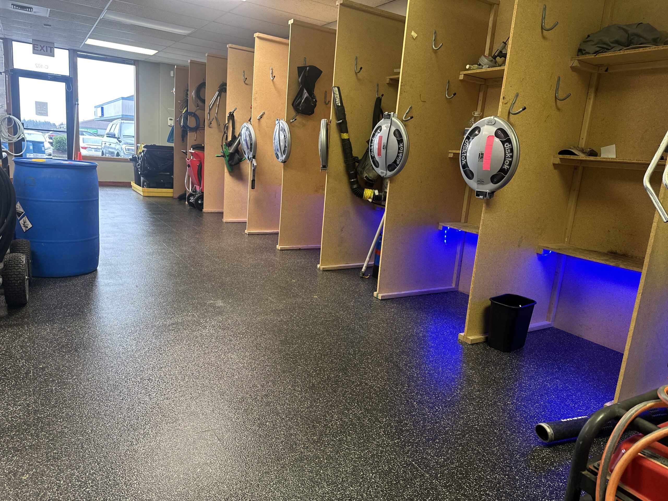 Inside our North Seattle warehouse.