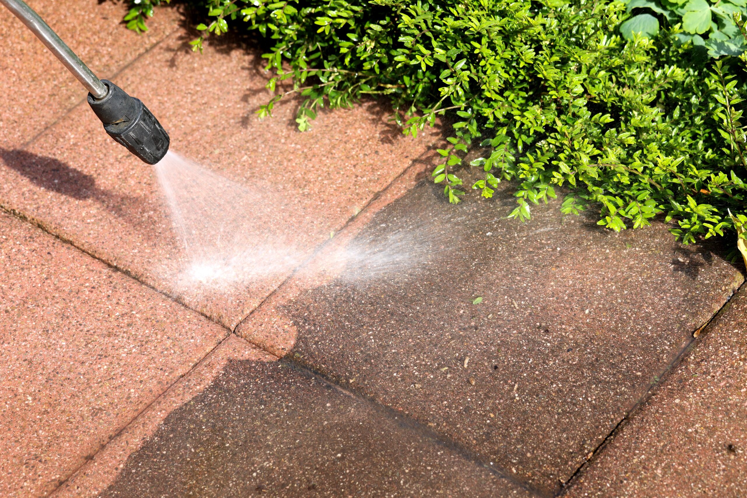Pressure washing patio Whittier Heights