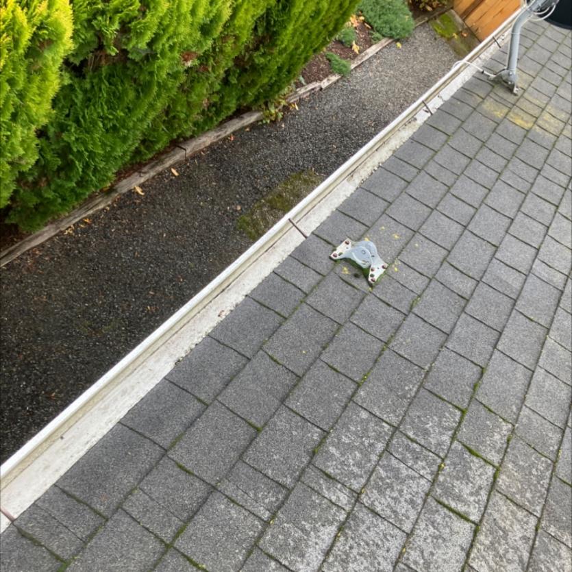 Cleaning a roof and gutters in Wallingford