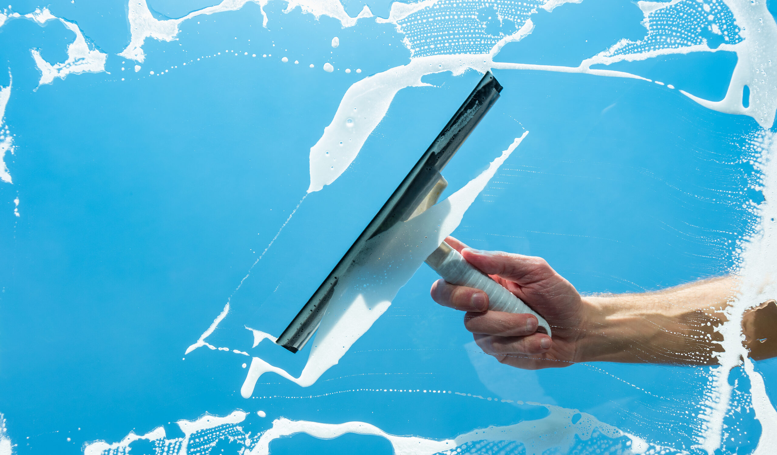 Hand cleaning windows Pinehurst neighborhood Seattle, WA